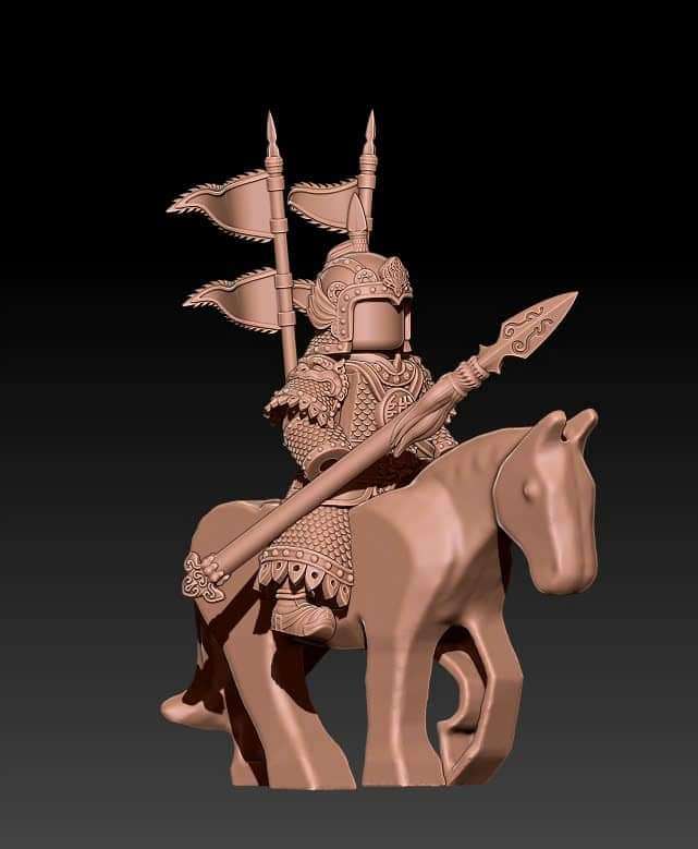 ***Pre order item!**** chinese warrior on horse 6