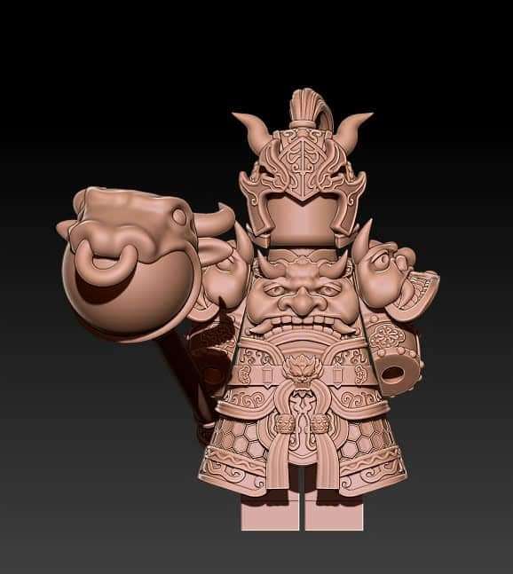 ***Pre order item!**** chinese warrior with bull weapon