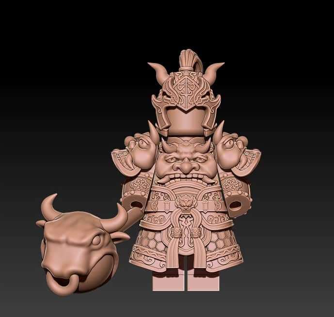 ***Pre order item!**** chinese warrior with bull weapon