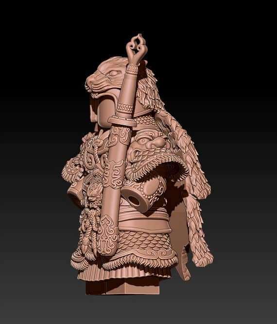 ***Pre order item!**** chinese warrior with lion helmet