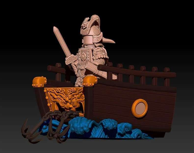 ***Pre order item!**** warrior on boat 1