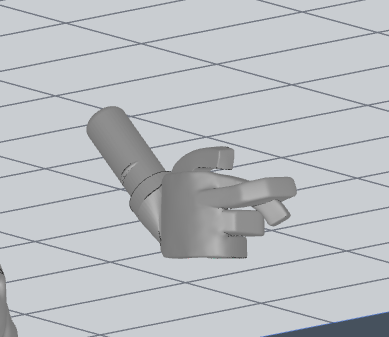 Custom 3D printed posed hand of white haired sorcerer!