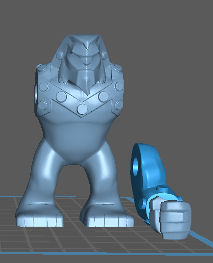 Building toy place holder mid sized ape like villain