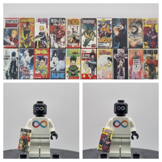 Building toy custom 3D printed manga printed tiles pack 3