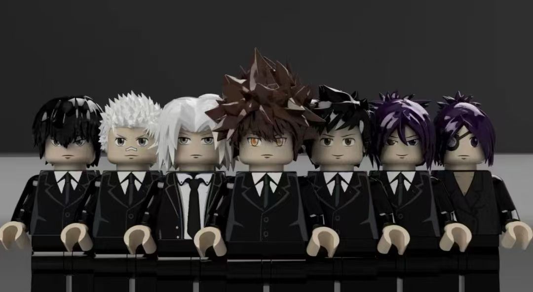 Custom 3D printed hit men hairpieces!