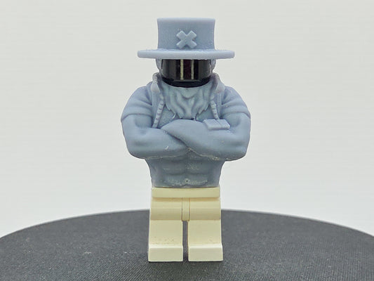 Custom 3D printed pirate with crossed arms