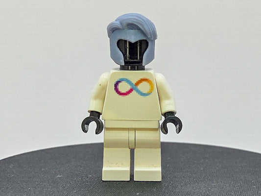 Custom 3D printed super hero with side buns