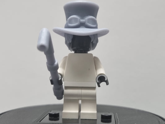 Custom 3D printed Lego compatible man with pipe set!