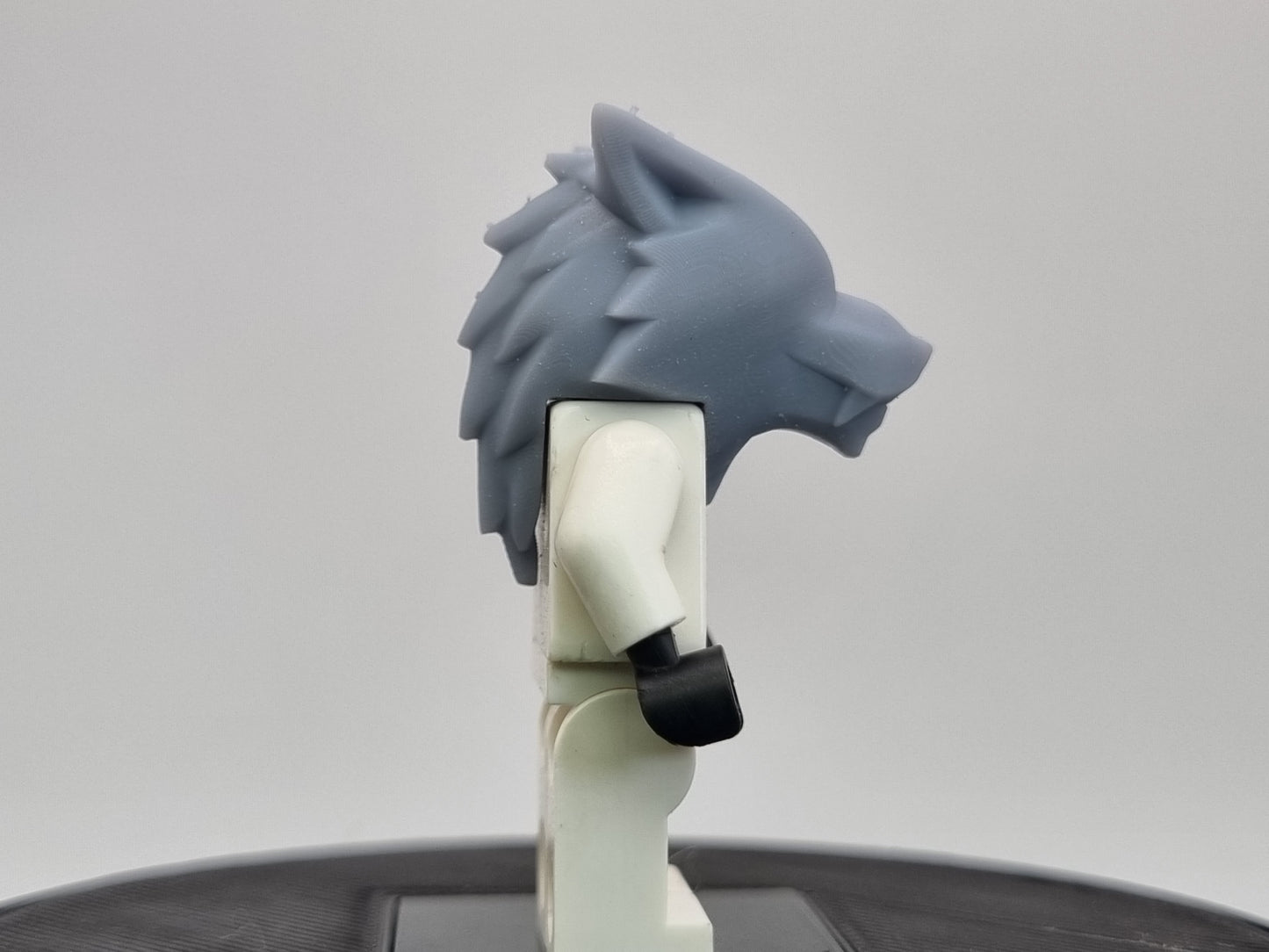 lego compatible 3D printed wolf head!