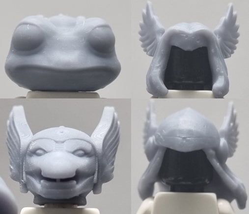 Building toy custom 3D printed Norse god heads and hairs!