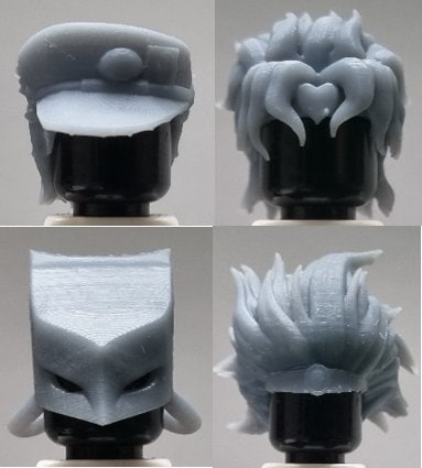 Building toy custom 3D printed strange hairs!