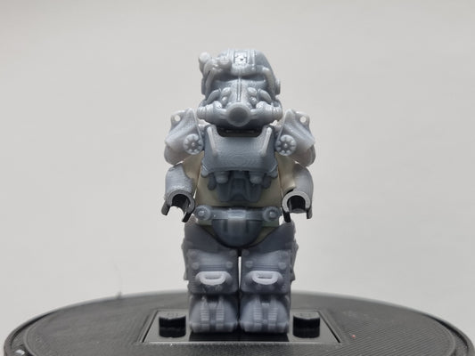 Building toy custom 3D printed waste land armor set