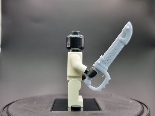 Building toy space warrior big sword!