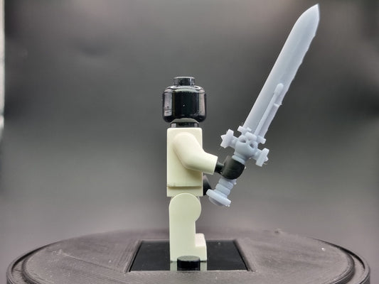 Building toy space warrior sword with skull base!