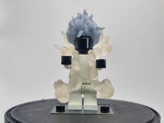 Building toy custom 3D printed transparent cloud man