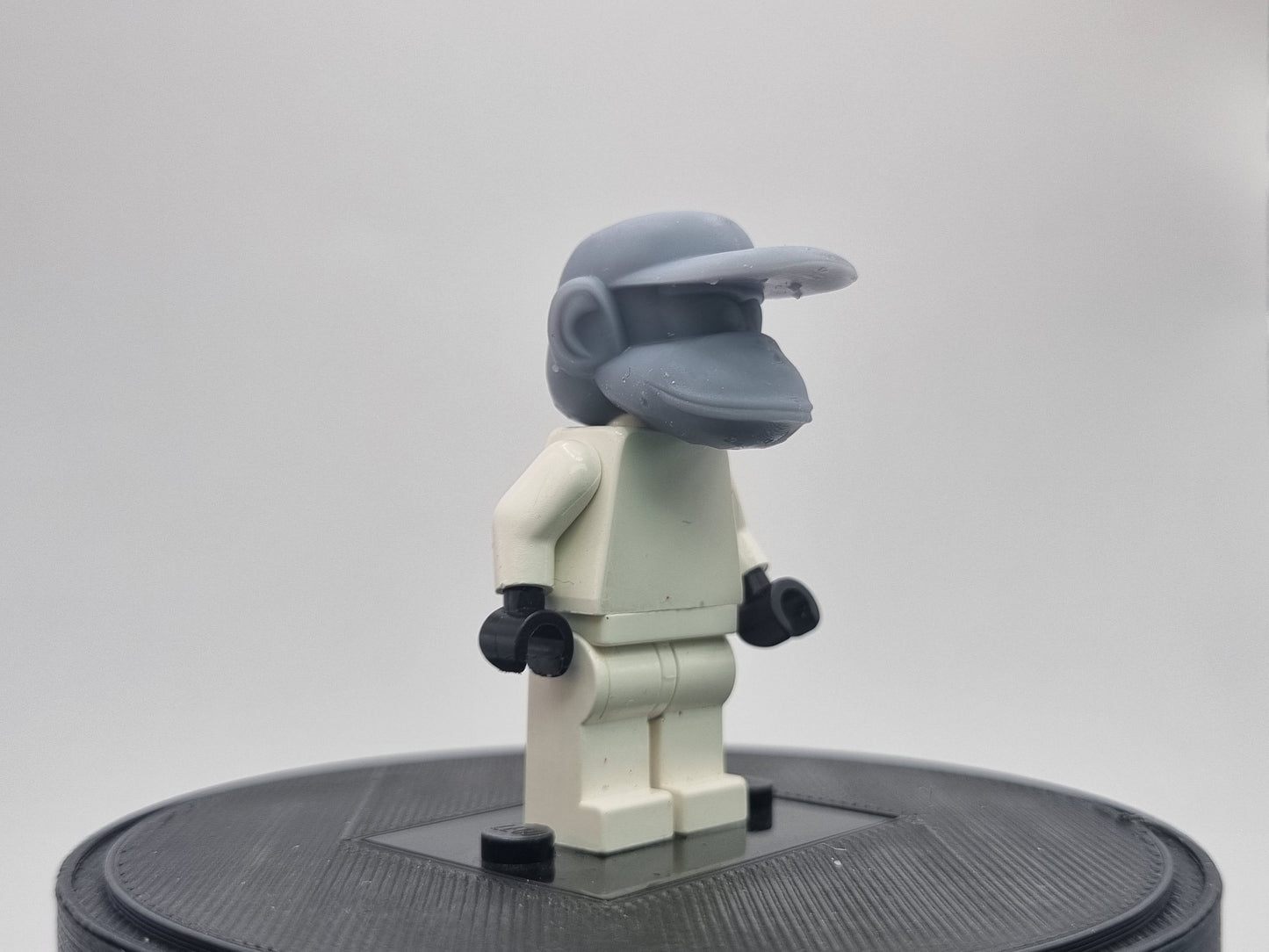 Building toy custom 3D printed monkey head!
