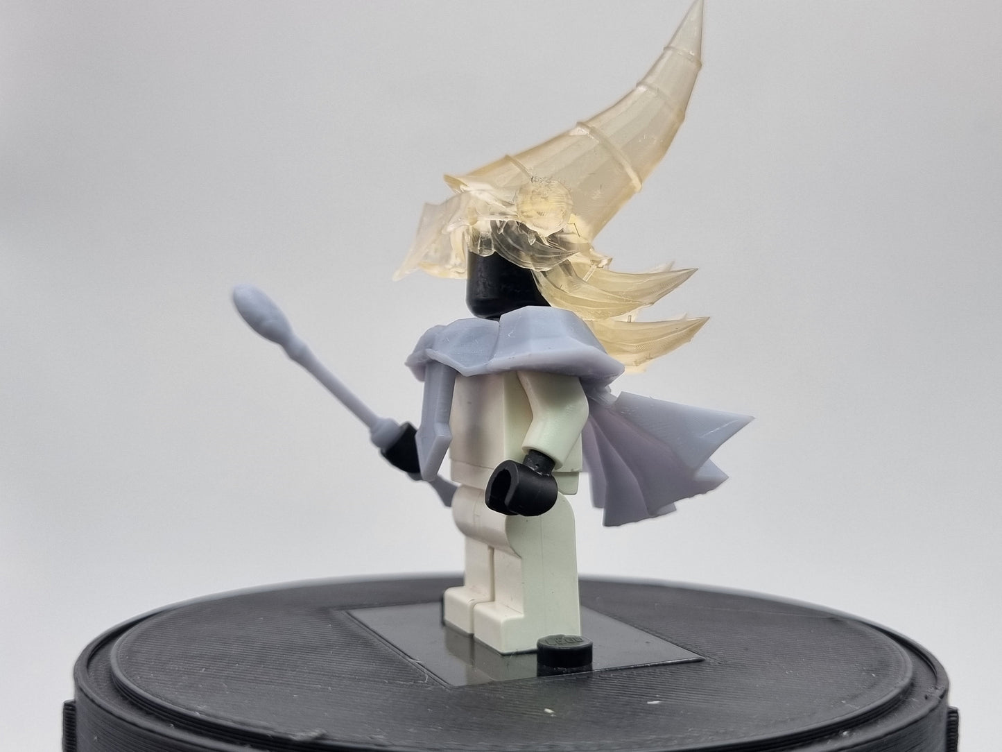Building toy custom 3D printed female monster sorcerer