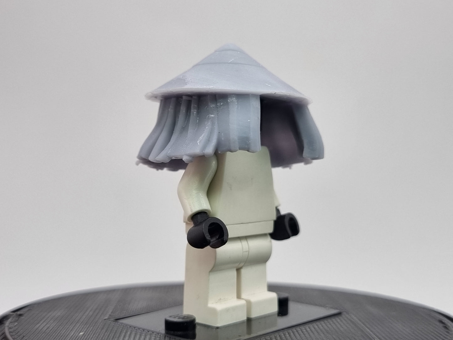 Building toy custom 3D printed ninja hat (fits on WM minifigures!)