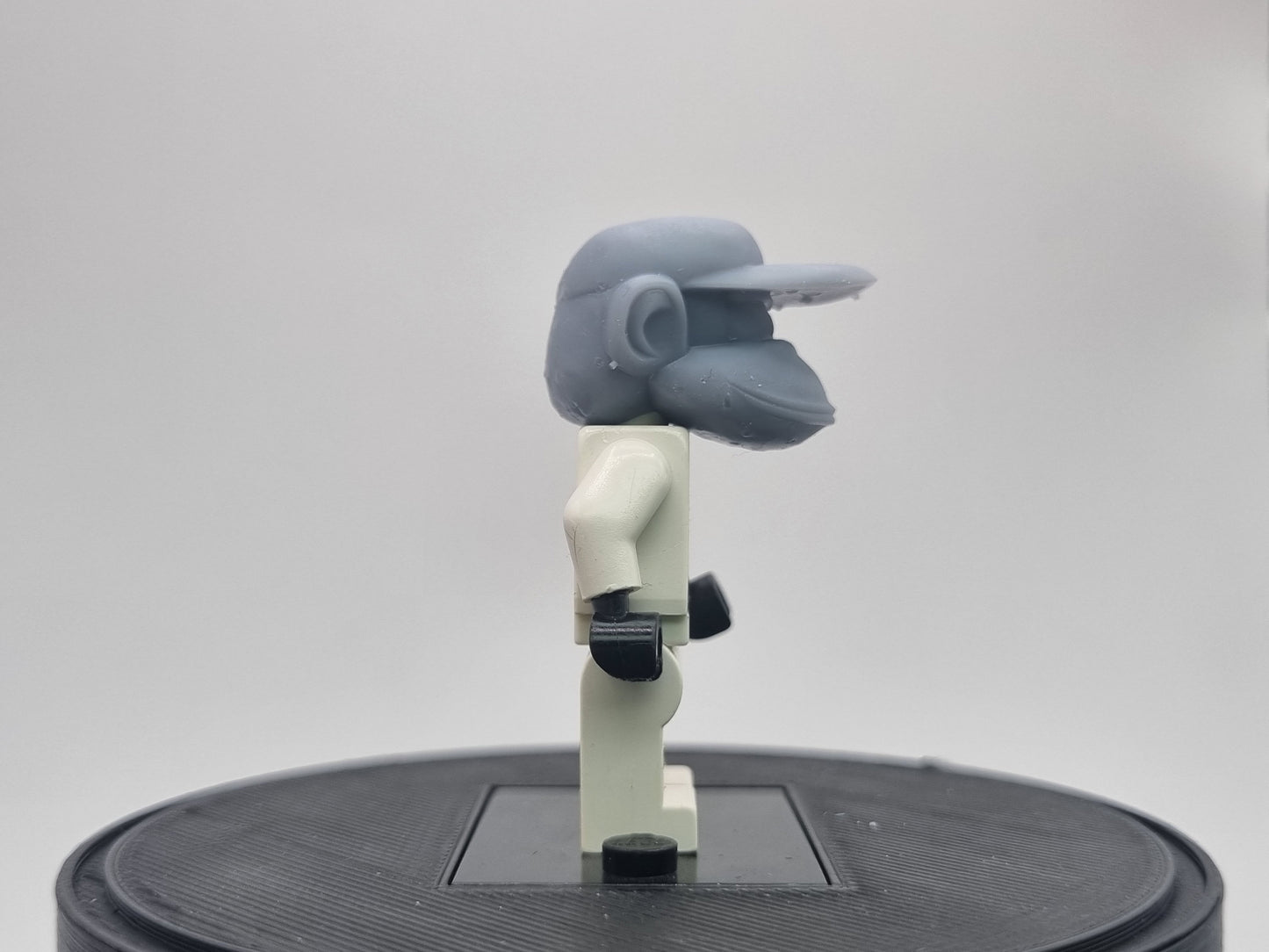 Building toy custom 3D printed monkey head!