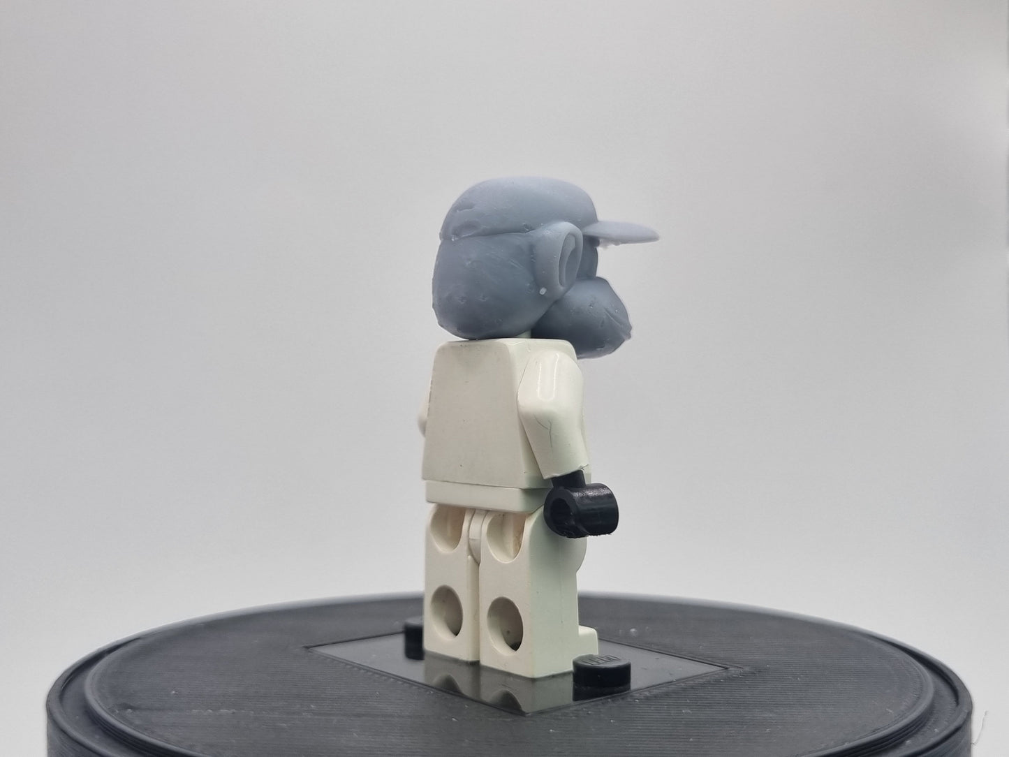 Building toy custom 3D printed monkey head!
