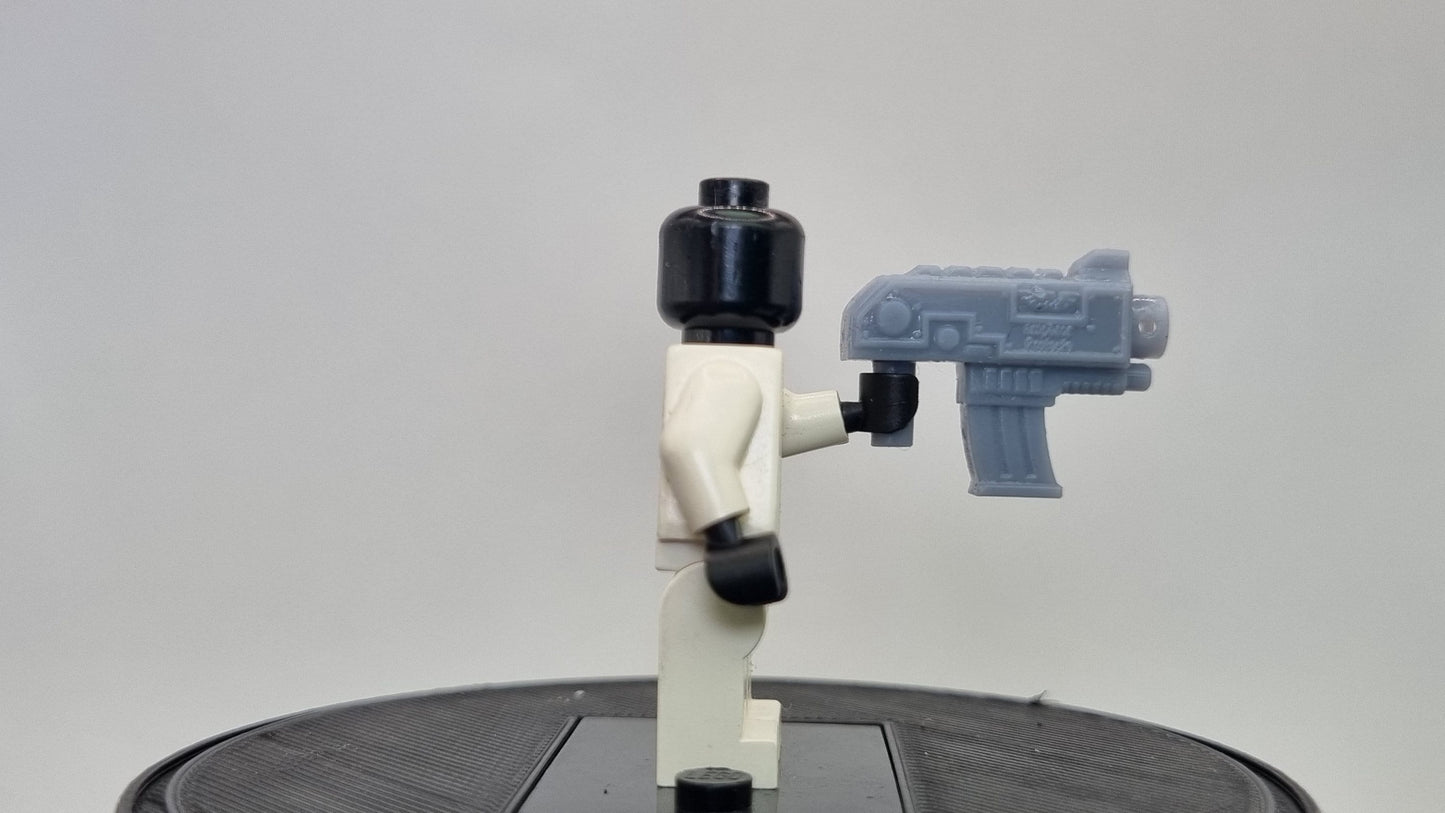 Building toy space warrior big gun!