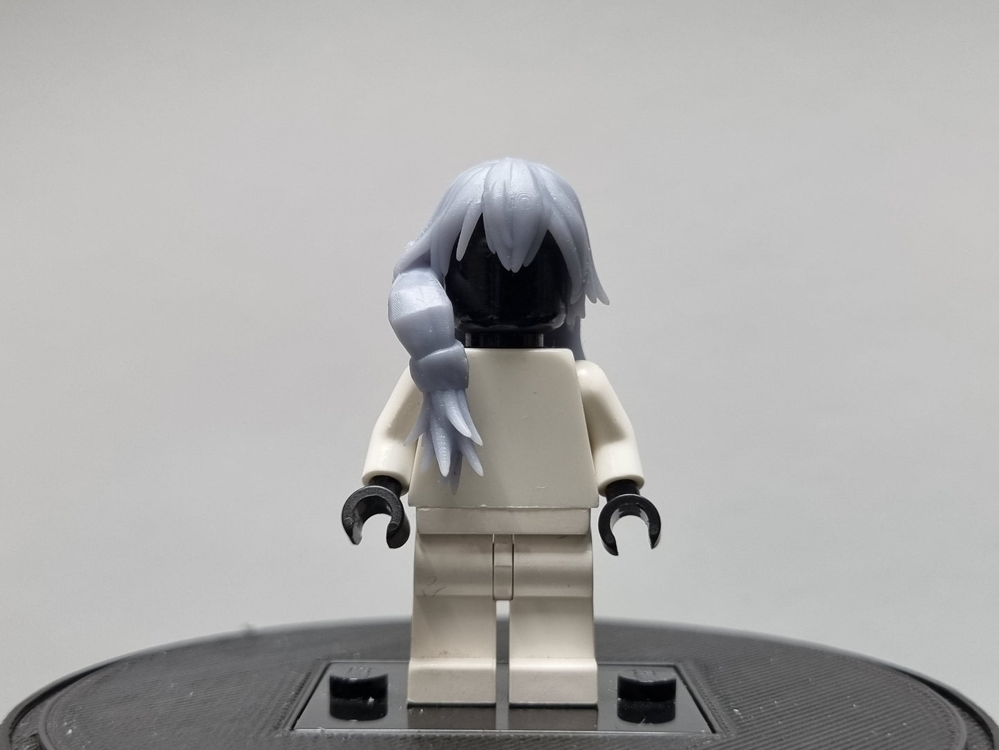 Building toy 3D printed ninja sorucerer villian with long hair