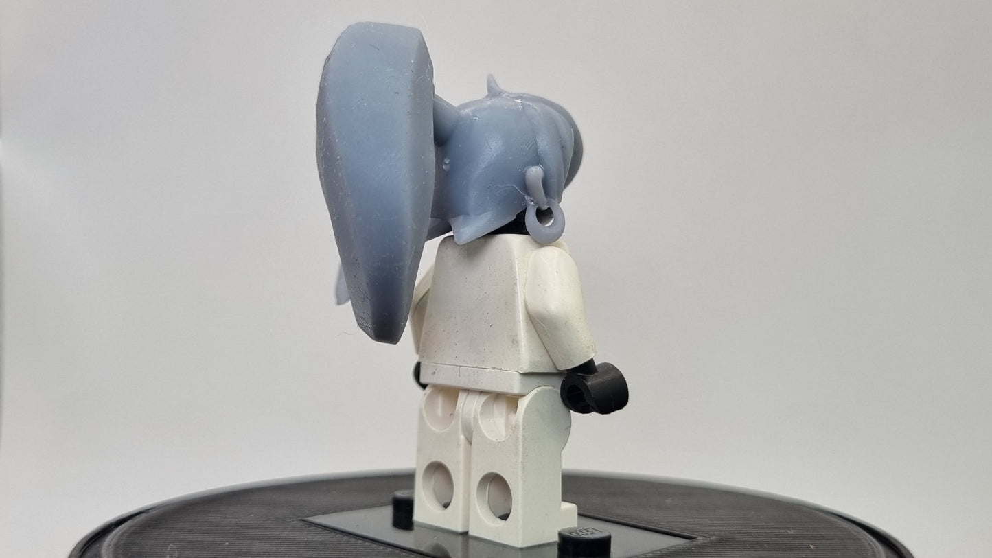 Building toy 3D printed genie hairpiece