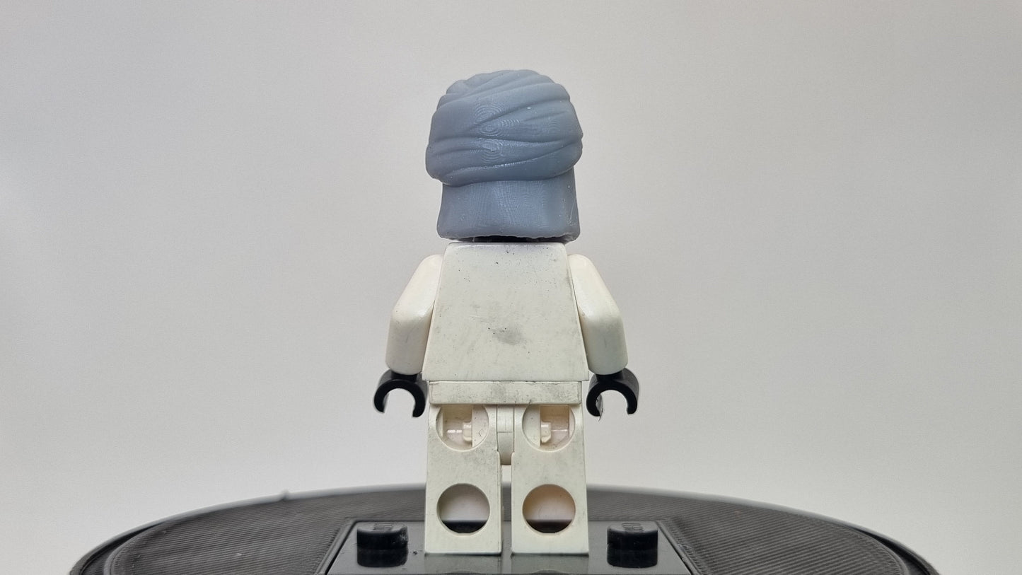 Building toy 3D printed angry turban helmet