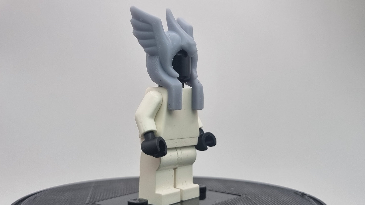 Building toy acient hero with wing on the helmet!