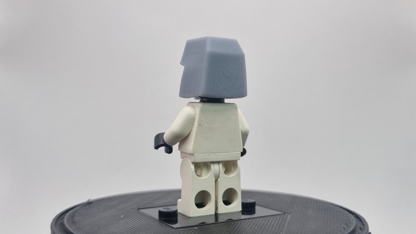 Building toy enemy robot leader helmet!