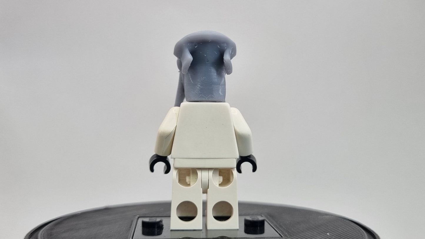 Building toy custom 3D printed galaxy wars tentical lonh head with 2 tenticals alien!