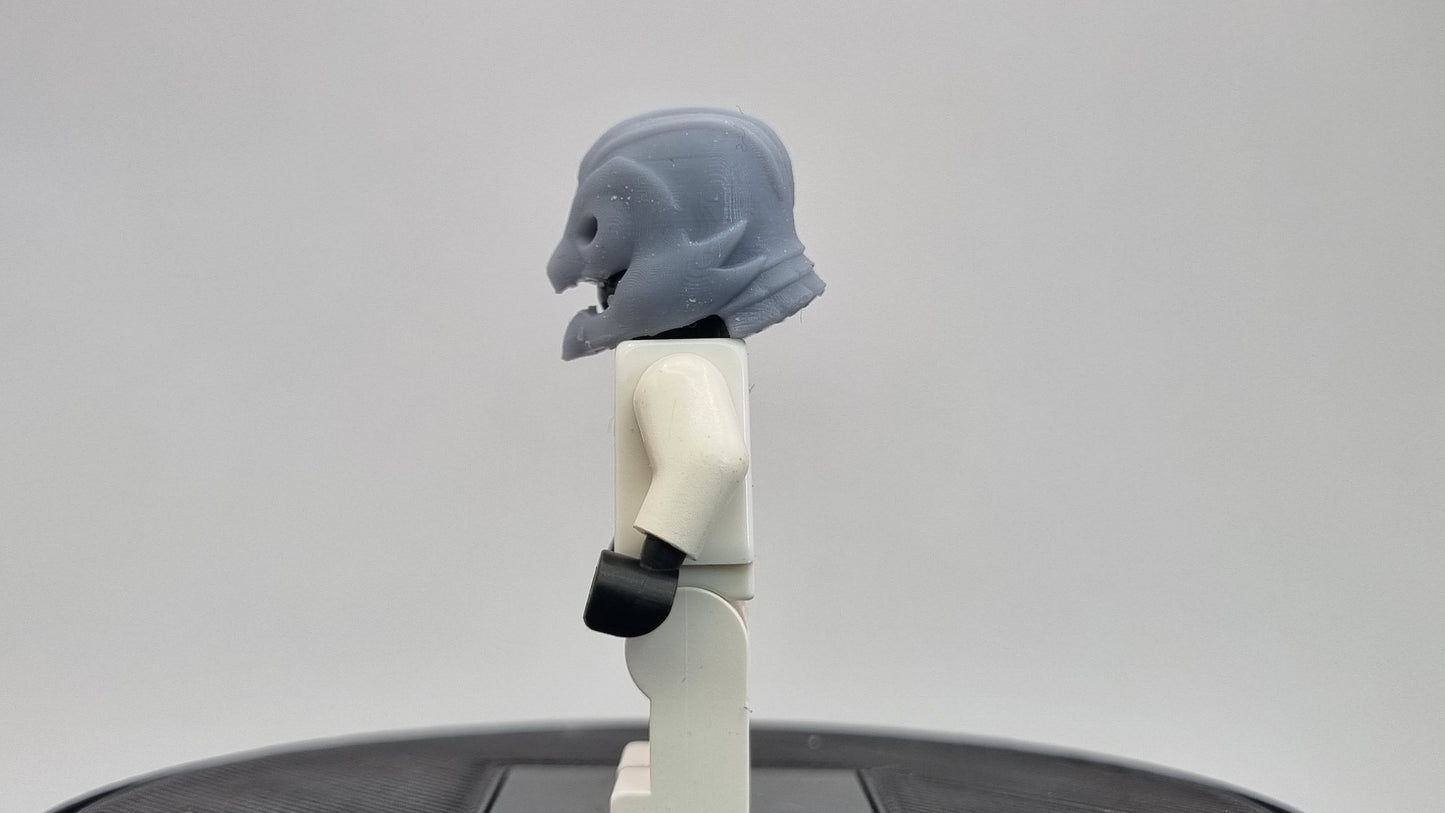Building toy custom 3D printed super hero bird like helmet