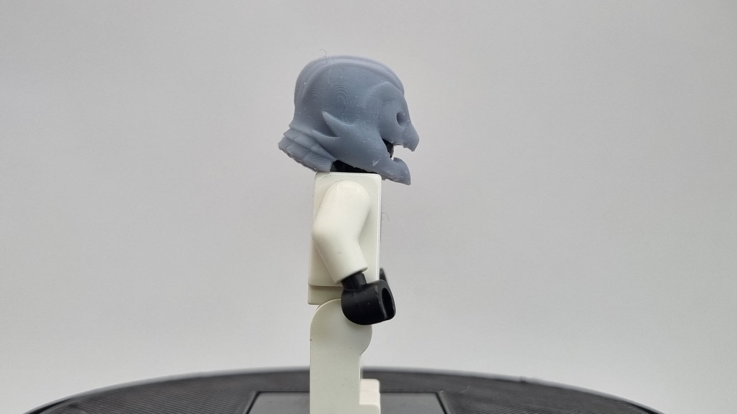 Building toy custom 3D printed super hero bird like helmet