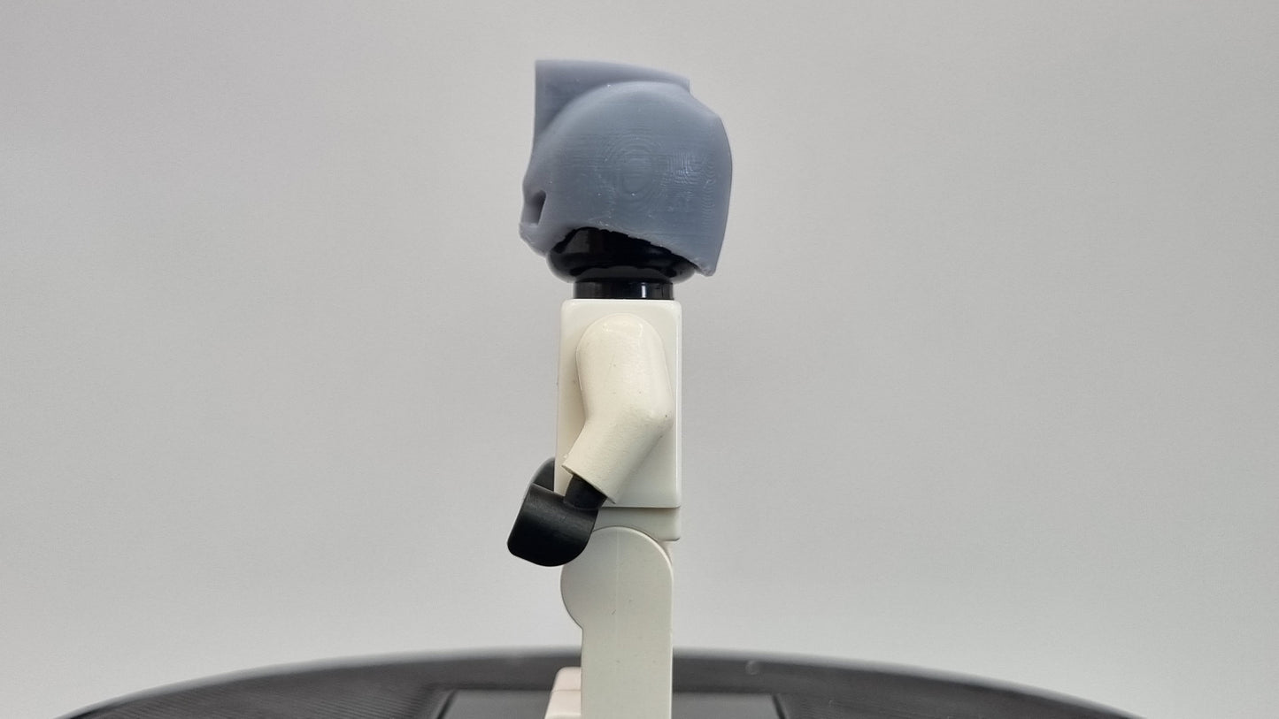 Building toy custom 3D printed small mohawk super hero helmet!