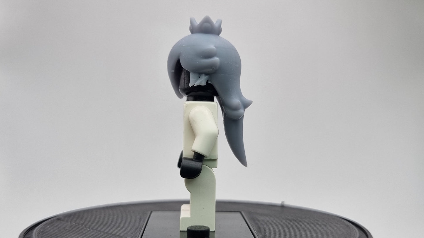 Building toy custom 3D printed royal hair piece 3