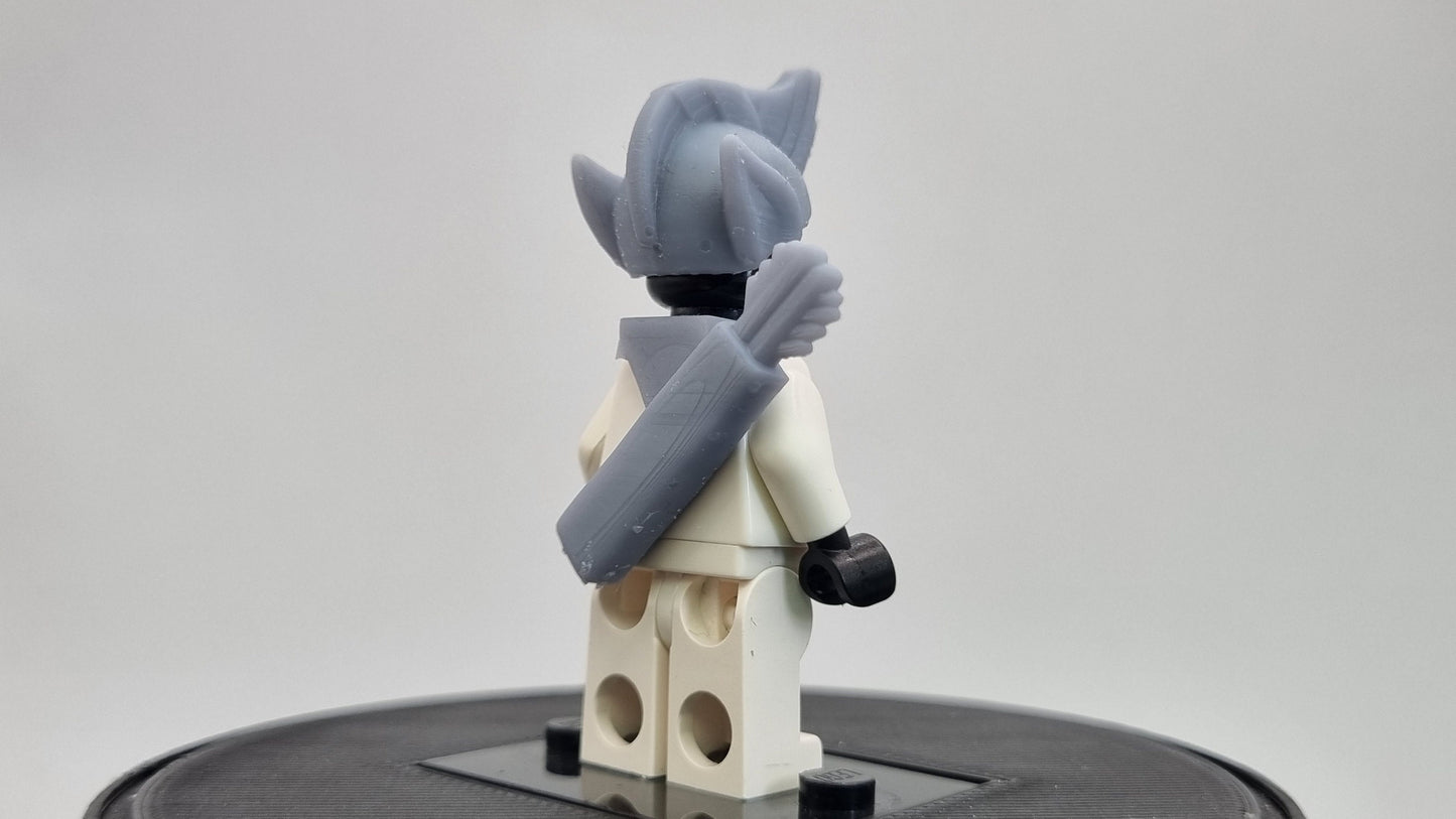 Building toy custom 3D printed classic style mohawk super hero!
