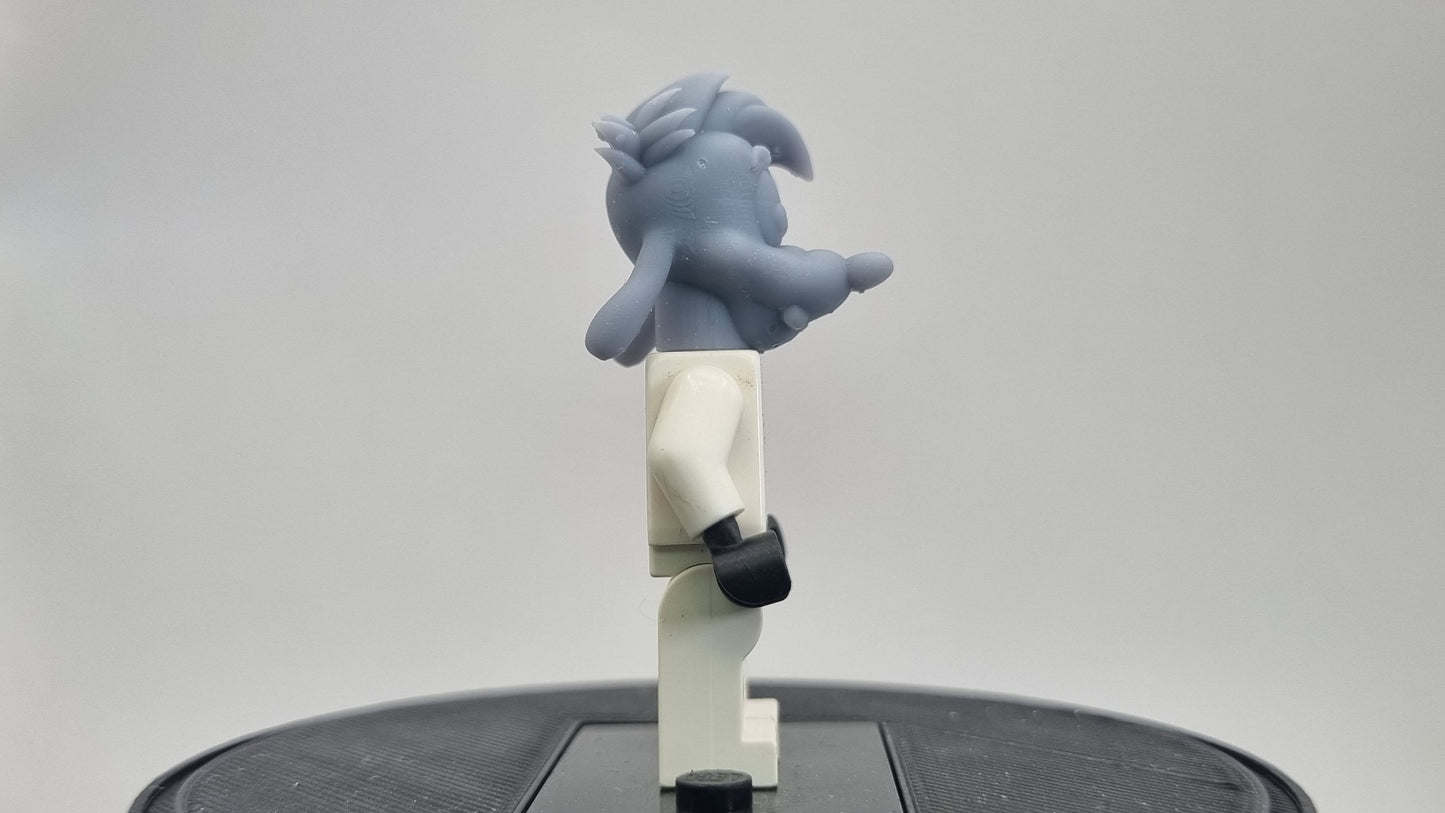 Custom 3D printed building toy cartoon dog head!