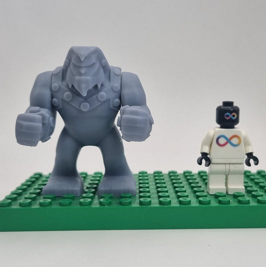 Custom 3D printed building toy teen heroes villain bigfig!