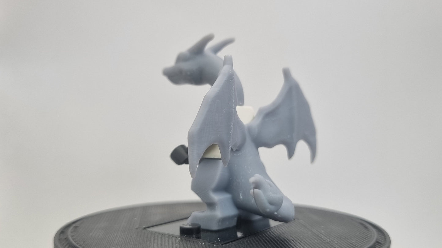 Custom 3D printted building toy animals to catch minifigure dragon!