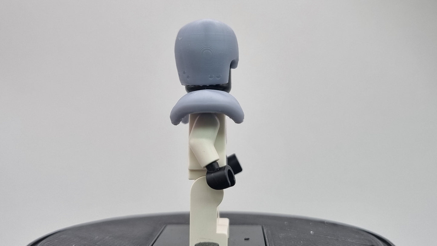 Custom 3D printted building toy big head super hero!