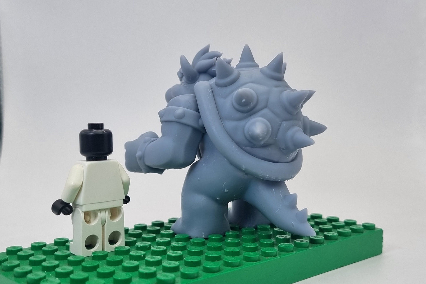 Custom 3D printed building toy spikey turtle bigfig!