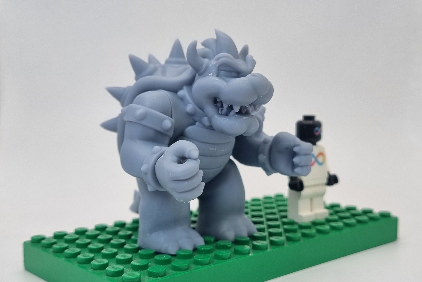 Custom 3D printed building toy spikey turtle bigfig!