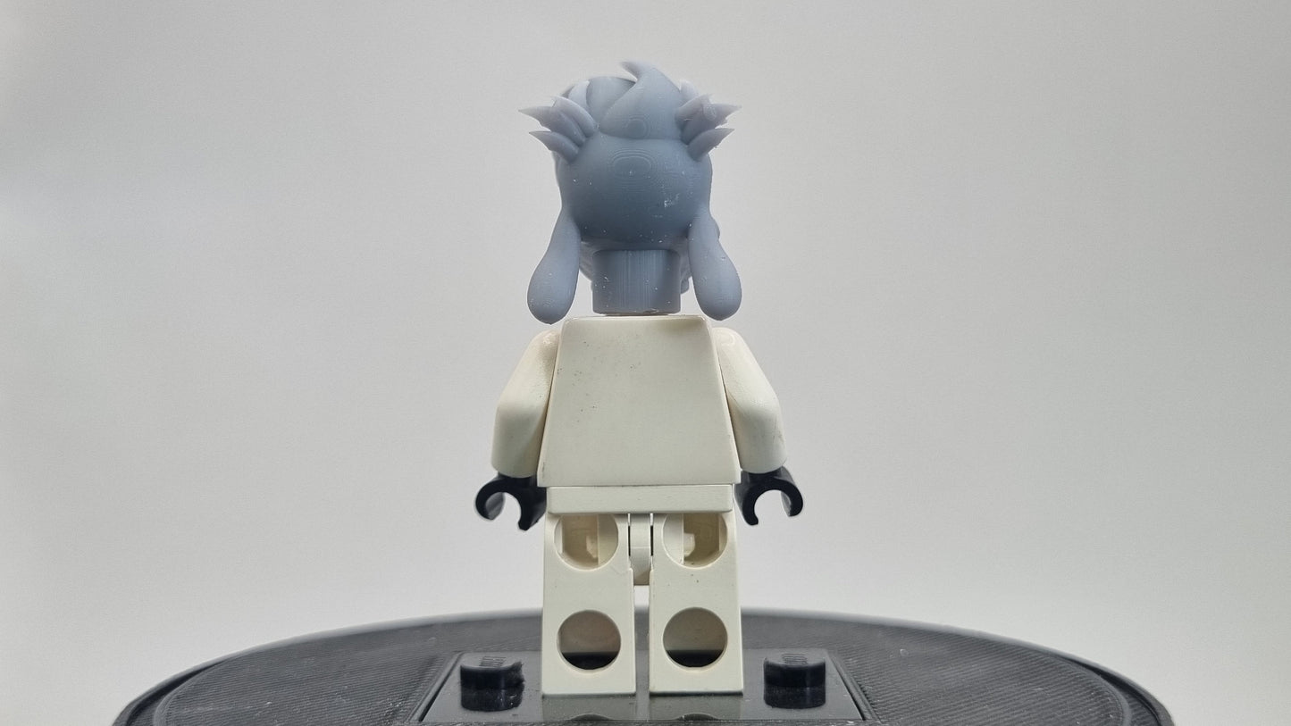 Custom 3D printed building toy cartoon dog head!