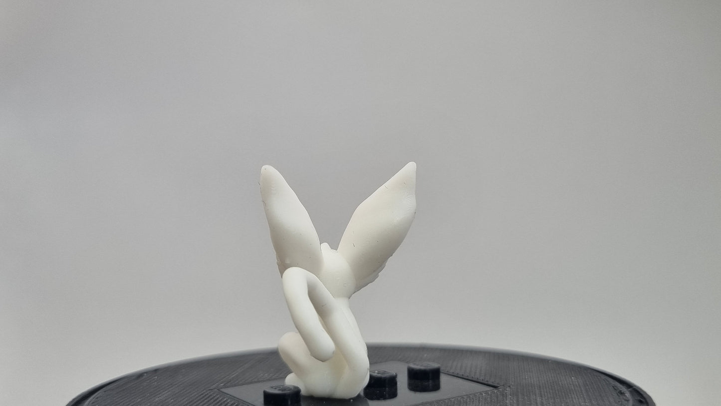 Building toy custom 3D printed white monkey!