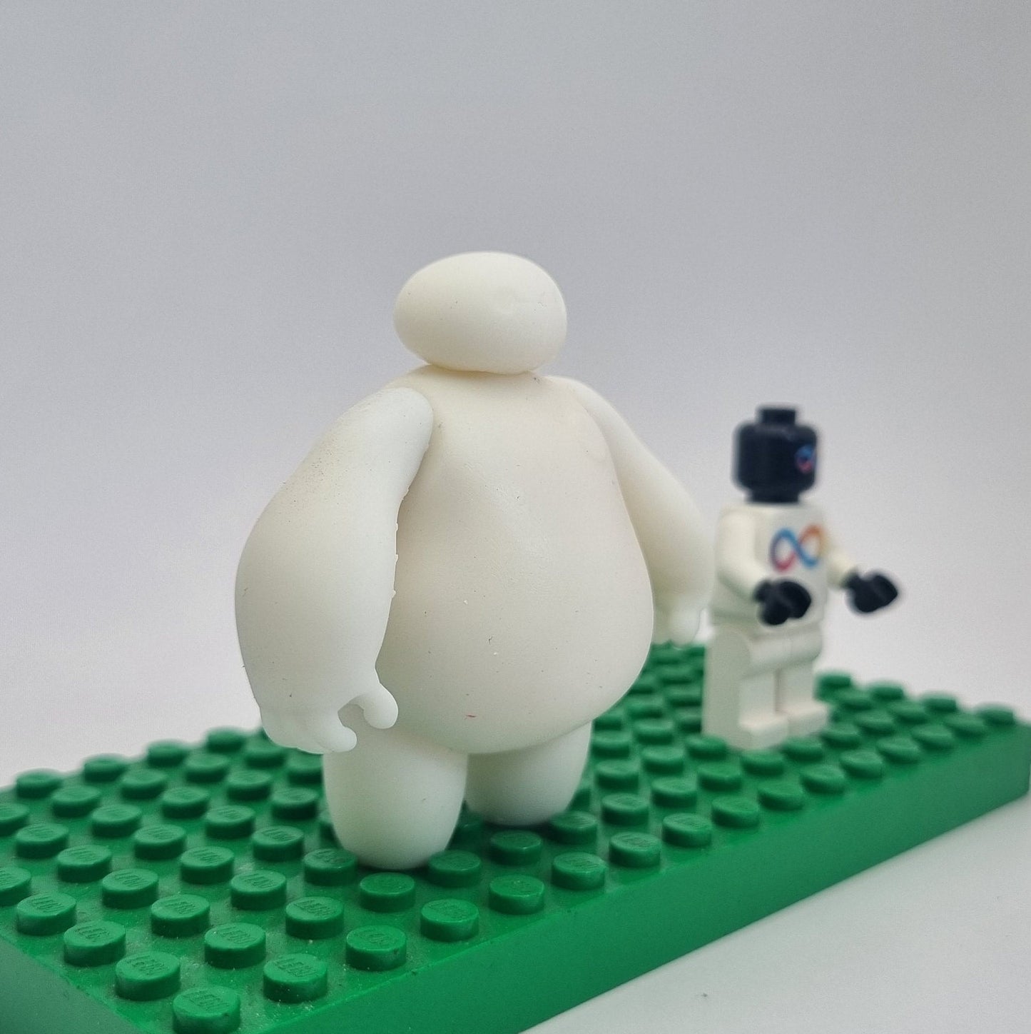 Custom 3D printed building toy big white marshmallow balloon character bigfig!