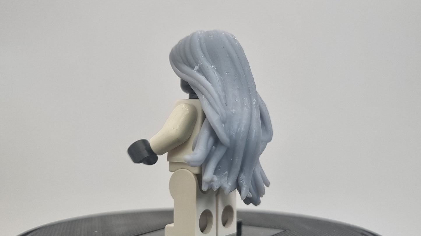 Custom 3D printted building toy superhero witch hair!