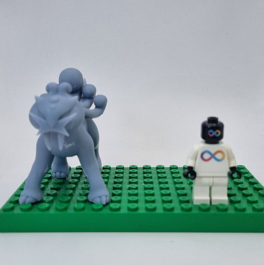 Building toy custom 3D printed animal to catch legandary electric dog