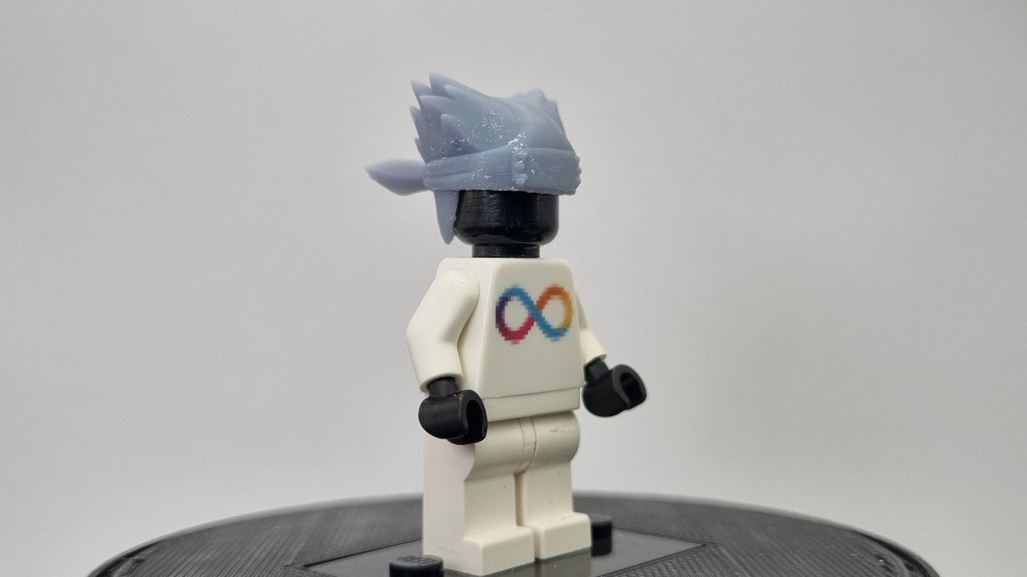 Custom 3D printed building toy ninja with bandana!