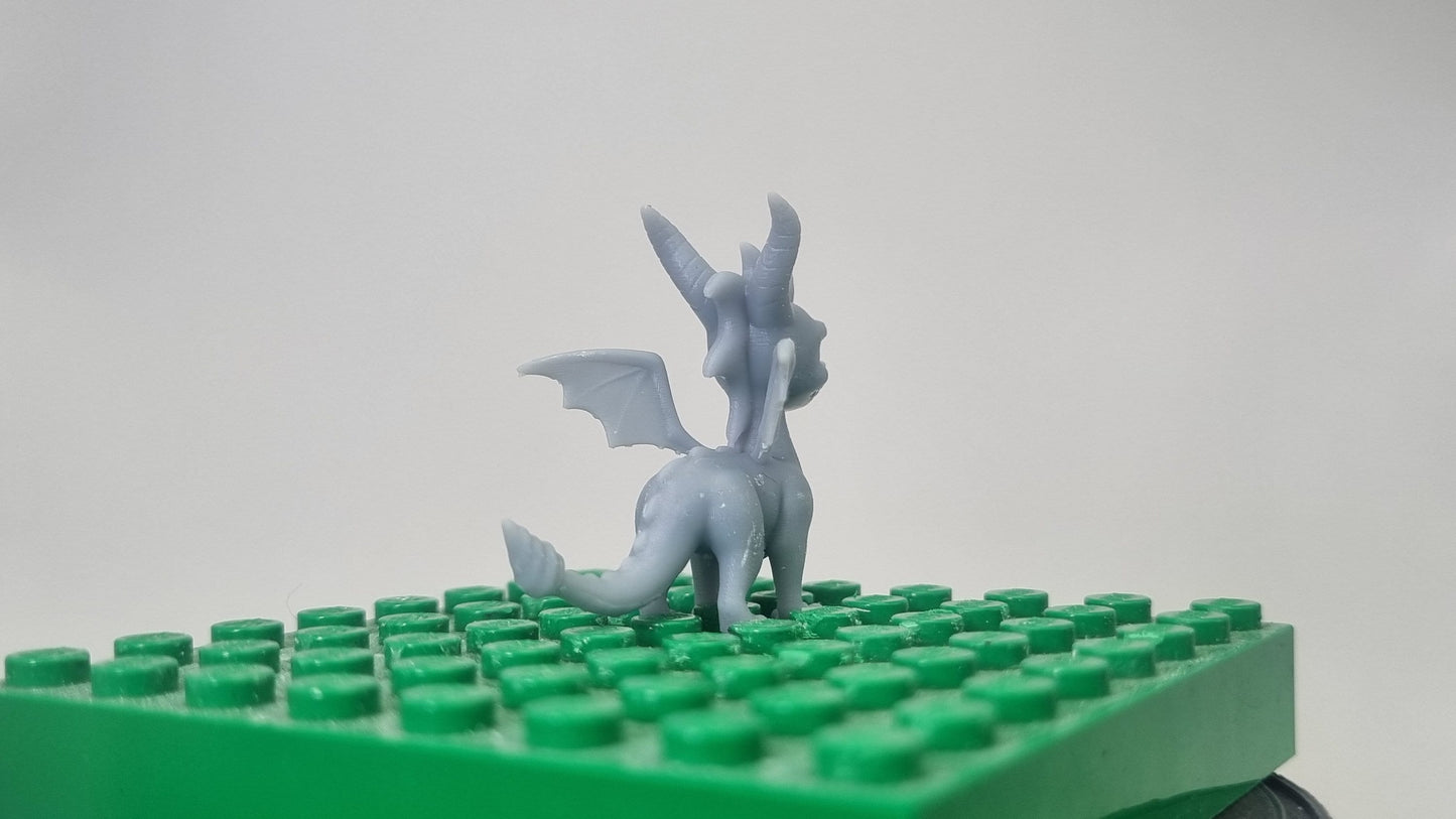 Custom 3D printed building toy little dragon!