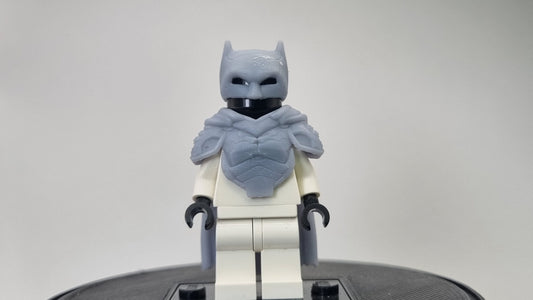 Custom 3D printed building toy very dark day with cape!